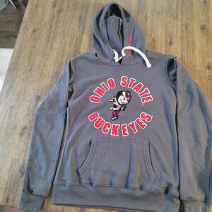 Ohio State Buckeyes Stitched Campus Hoodie Sweatshirt Womens XS Gray